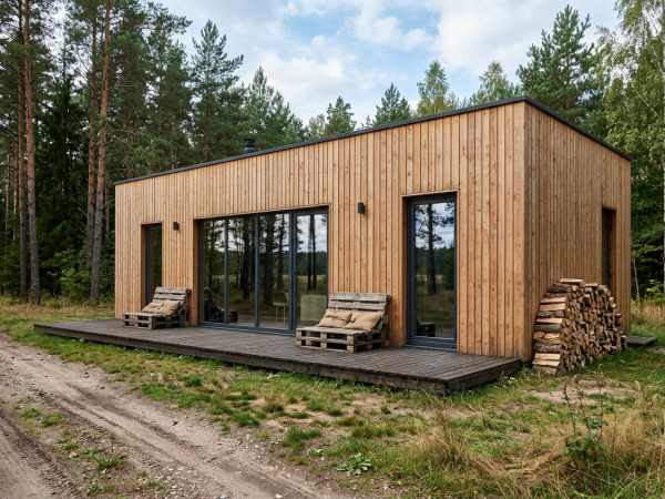 yoga forest cabin